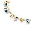 Round Evil Eye Pendants Necklaces NJEW-JN03498-2