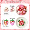45Pcs 9 Styles Plastic Round Bead & Acrylic Beads Strawberry Kits MACR-CJ0002-46-2
