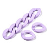 Opaque Spray Painted Acrylic Linking Rings OACR-S036-001A-I15-3