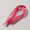 Flat Polyester Elastic Lip Trim Cord EW-WH0014-06C-2