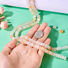 2 Strands Natural Golden Silk Jade Beads Strands G-TA0002-25-7