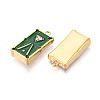304 Stainless Steel Enamel Pendants X1-STAS-T068-01-2
