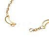304 Stainless Steel Moon & Star Link Chains Bracelet Making X-AJEW-JB01039-02-5