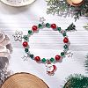 Christmas Theme Glass Beaded Bracelets BJEW-JB11202-2