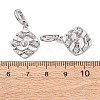 Brass Micro Pave Cubic Zirconia Peg Bails KK-A279-06P-3