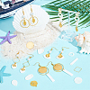 DIY Shell & Alloy Dangle Earring Making Kits DIY-SC0026-53-4