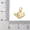 Brass Micro Pave Cubic Zirconia Pendants KK-A269-04A-G-3