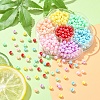 490Pcs 7 Style Opaque Acrylic Beads MACR-YW0002-04-6