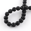 Natural Dyed Lava Rock Gemstone Round Bead Strands G-R293-05-2