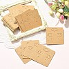 Kraft Paper Earring Display Cards with Hanging Hole EDIS-YW0001-04-5