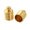 Rack Plating Brass End Caps KK-H512-03G-1