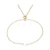 Adjustable Brass Slider Bracelets Making KK-T059-01G-NF-1
