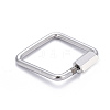 Non-Tarnish 304 Stainless Steel Screw Carabiner Lock Charms STAS-K213-12P-2