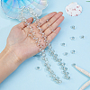 Electroplate Transparent Glass Beads Strands EGLA-FI0001-01A-3