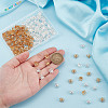 200Pcs 2 Colors Brass Bead Caps FIND-GO0003-29-3
