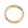 Twisted Ring Hoop Earrings for Girl Women STAS-D453-01G-02-1