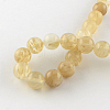 Coffee Watermelon Stone Glass Round Bead Strands G-R342-4mm-18-2