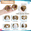 12Pcs 6 Styles Grass Napkin Rings AJEW-NB00025-2
