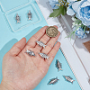 8Pcs Brass Pendants KK-BC0015-68P-3