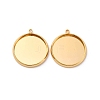 Brass Pendant Cabochon Settings KK-F898-20E-G-1