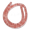 Cherry Quartz Glass Beads Strands G-G175-N16-01-3