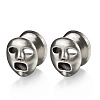 Halloween Ghost Face Brass and Alloy Ear Tunnels FS-WGACCDC-05-1