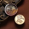 Gift Wax Seal Brass Stamp Heads AJEW-M038-01W-G-1