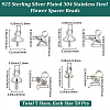 200Pcs 4 Styles Brass Peg Bails KK-BBC0020-76-2