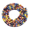 Electroplate Glass Beads Strands EGLA-S192-001A-B04-2