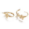 Brass Leverback Earring Findings KK-Q750-039G-2