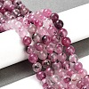 Natural Cherry Blossom Agate Beads Strands G-B076-A02-01-2