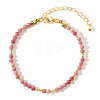 Bohemian Style Faceted Round Natural Rhodonite Bead Bracelets Women's Fashion Jewelry LW5248-1-1