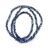 Transparent Electroplate Glass Beads Strands EGLA-A039-T2mm-UA10-2