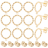 20Pcs Brass Stud Earring Findings MAK-BBC0001-27-1
