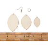 DIY Unfinished Wooden Pendant Earring Making Kits DIY-YS0001-16-19