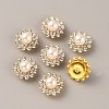 Flower Plastic Rhinestone Ornament Accessories FIND-WH0143-90C-2