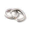 Rack Plating Brass Huggie Hoop Earrings EJEW-K093-01B-3