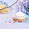 50Pcs Dyed & Heated Glass Bead Caps GLAA-TADJ0001-15-5