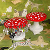 Mushroom 26-Hole Resin Earring Display Stands EDIS-WH0012-31A-3