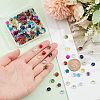  180Pcs 18 Colors Glass Charms RGLA-NB0001-05-3