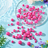 100Pcs 5 Styles Opaque Acrylic Beads MACR-TADJ0001-12C-5