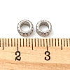 Rhodium Plated 925 Sterling Silver Spacer Beads STER-K176-05P-4