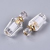 Faceted Natural Quartz Crystal Pendants G-T131-14H-3