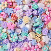 700Pcs 7 Styles Opaque Resin Cabochons CRES-CD0001-07-4