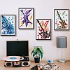 4Pcs 4 Styles PET Hollow Out Drawing Painting Stencils DIY-WH0394-0078-7