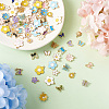 Fashewelry 128Pcs 8 Style Alloy Enamel Pendants ENAM-FW0001-05-12