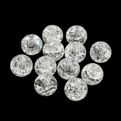 Transparent Crackle Glass Beads GLAA-L046-01A-22-1