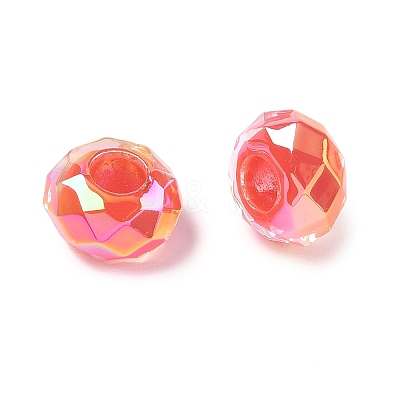Electroplate Transpant Resin European Beads RE-CBAFF00-02B-1