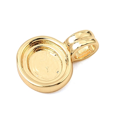 Brass Pendant Cabochon Settings KK-CBA968C-03G-01-1