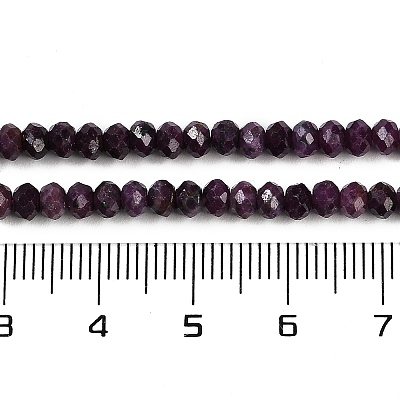 Natural Ruby Beads Strands G-P553-F01-03-1